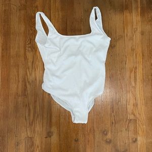 White swimsuit